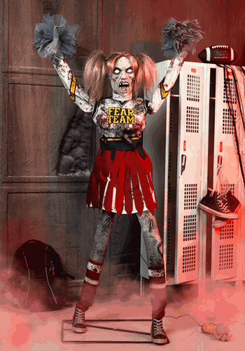 Animatronic Dead Squad Debbie Zombie Cheerleader 1