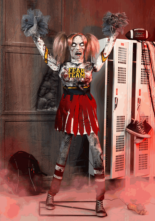 Animatronic Dead Squad Debbie Zombie Cheerleader 1