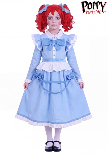 Kids Poppy Playtime Poppy Costume Dress