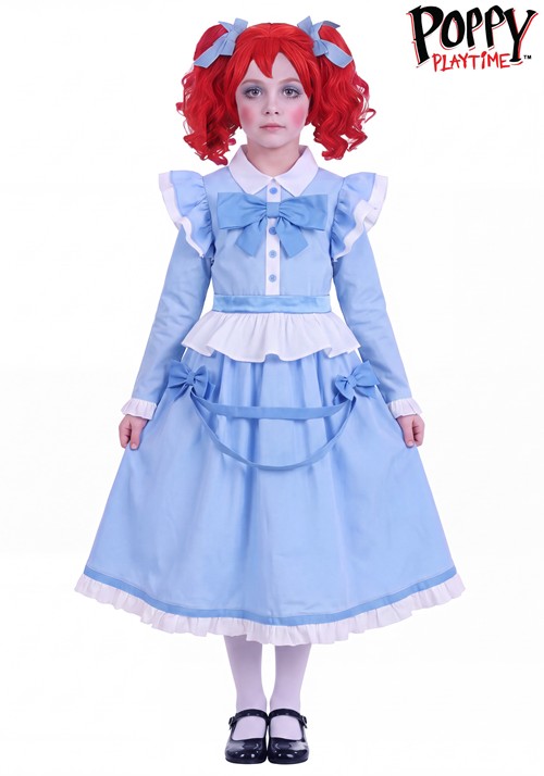 Kids Poppy Playtime Poppy Costume Dress
