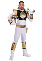 Mens Power Rangers Premium White Ranger Costume Alt 1