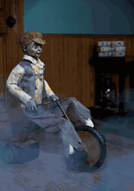 Animatronic Wheels McGee the Tricycle Doll Decoration