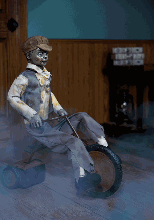 Animatronic Wheels McGee the Tricycle Doll Decoration