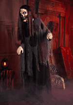 5.9FT Animatronic Lumbering Lady Zombie Decoration