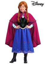 Girls Disney Frozen Premium Anna Costume Alt 1