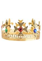 Metallic Deluxe King Crown Accessory Alt 1