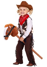 Kid's Cowboy Brown Hobby Horse Toy Alt 4