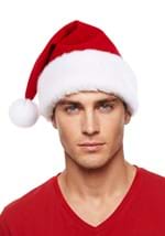 Adult Velvet Red Santa Costume Hat Alt 1
