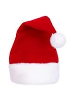 Adult Velvet Red Santa Costume Hat Alt 2