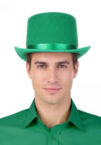 Lucky Green Top Hat Adult Accessory