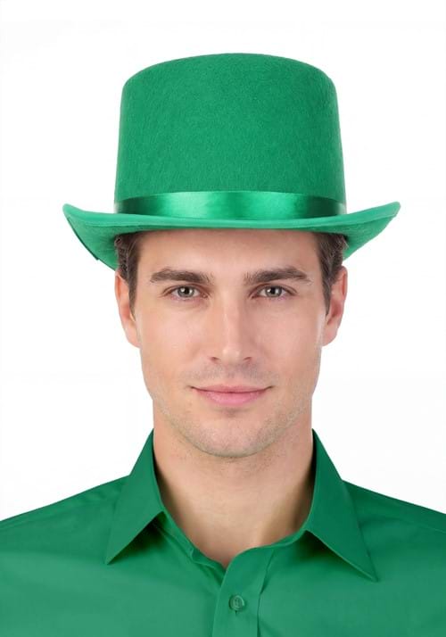 Lucky Green Top Hat Adult Accessory