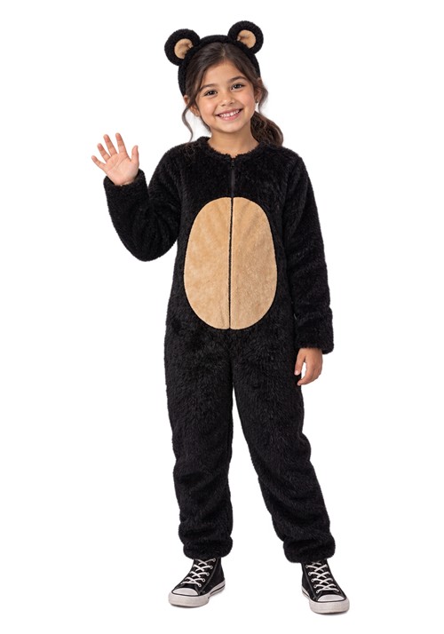 Cute Black Bear Kids Costume New Main