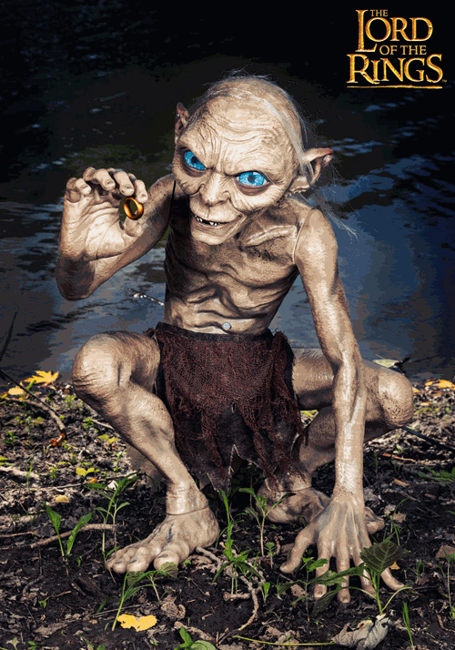 Animatronic Lord of the Rings Gollum Decoration