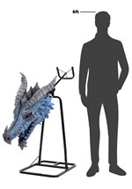 3FT Actormatronic Blue Dragon's Head Decoration Alt 9