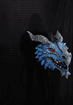 3FT Actormatronic Blue Dragon's Head Decoration Alt 1