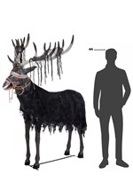 7FT Animated The Sinister Stag Decoration Alt 10