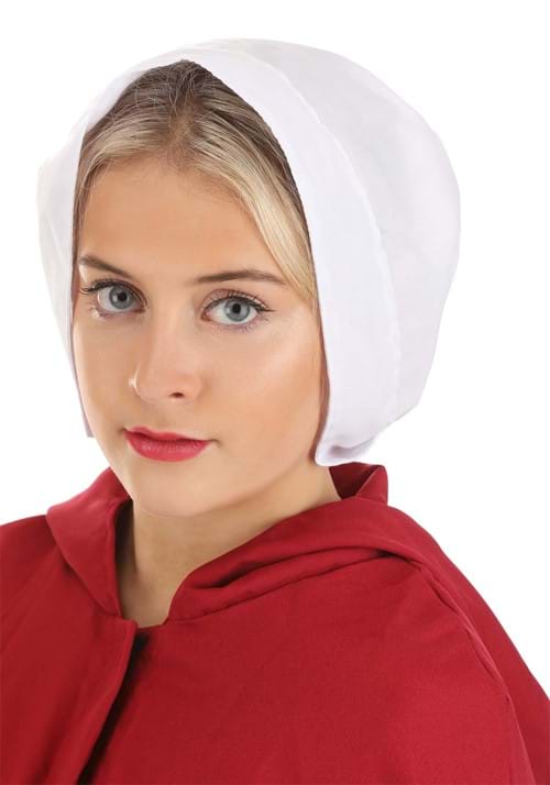 Adult White Puritan Costume Bonnet