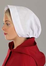 Adult White Puritan Costume Bonnet Alt 1