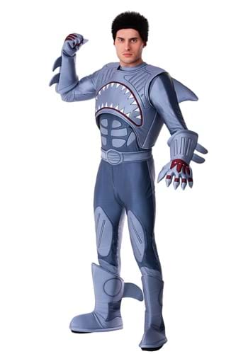 Plus Size Sharky Superhero Mens Costume