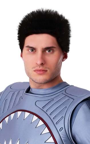 Mens Sharky Costume Superhero Wig