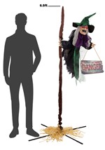6.5 Ft. Flying Florence Animatronic Witch Decorati Alt 5