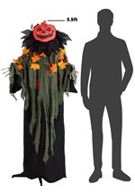 Animatronic Creepy Jeeves Pumpkin Greeter Decoration Alt 5