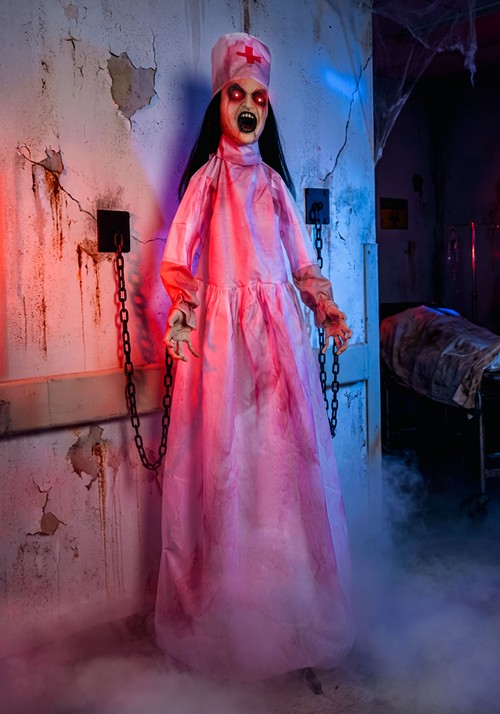 Animatronic Lethal Laudna the Chained Nurse Decoration