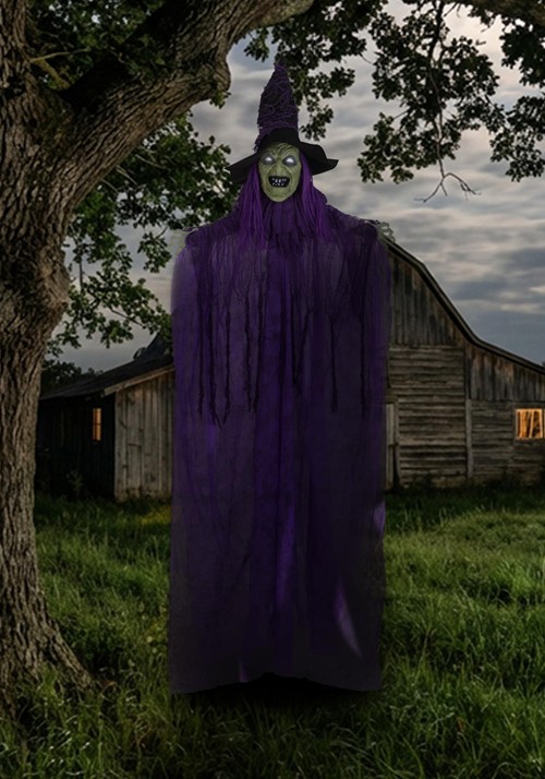 7FT Hanging Luxara the Lavender Witch Decoration