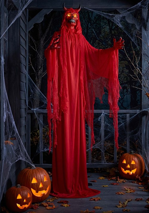 7FT Malakar the Crimson Demon Animatronic Decoration