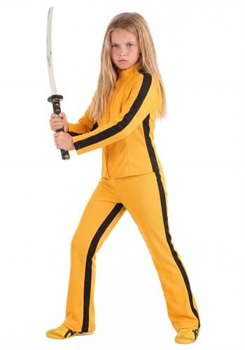 Kids Yellow Ninja Assassin Costume