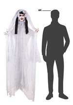 6FT Ghostly Gloria the Hanging Bride Animated Decoration Alt