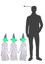 3FT Glowing Trio of Ghosts Yard Decoration Alt 5