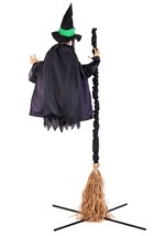 Hovering Hortense Witch Animatronic Decoration Alt 2
