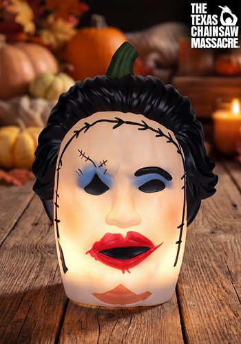 Pretty Woman Leatherface Realistic Pumpkin Decoration