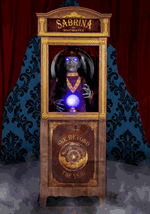 Animatronic Sabrina the Fortune Teller Decoration