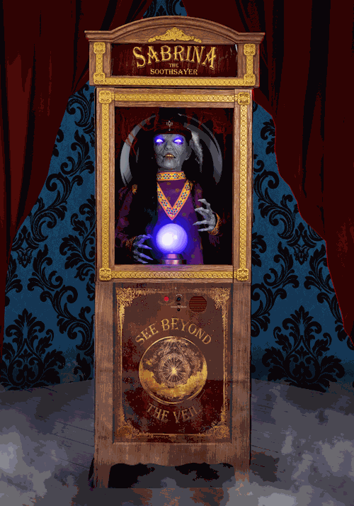 Animatronic Sabrina the Fortune Teller Decoration
