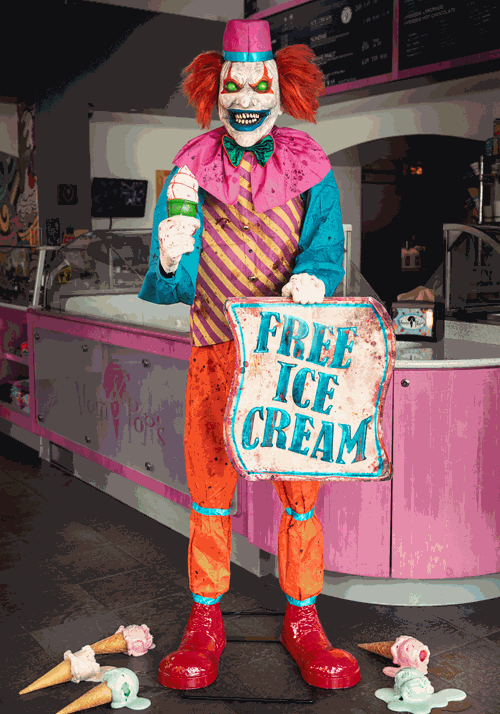 Sweet Treat Saul Ice Cream Animatronic Clown Main